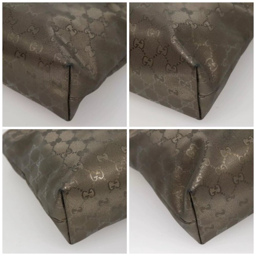 GUCCI GG implementation Tote Bag Khaki 211138 Auth KD120 - Picture 16 of 16